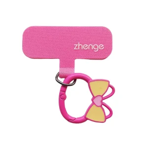 Butterfly Cat Ear Charm Coin Holder Keychain Plastic Thin Clip Metal Buckle