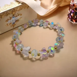 Butterfly Crystal Bracelet Women’s Bracelet Crystal Bracelet Fresh and Sweet N26612