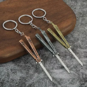 Butterfly Metal Fidget Toy Creative Cosplay Prop Fashion Bag Pendant Novelty Gift