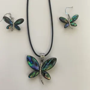 Butterfly Necklace and Earrings Set for Women