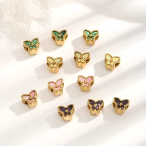 Butterfly Pendant Stainless Steel Necklace Pendant Butterfly DIY Accessories