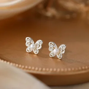Butterfly shaped Fashionable Earrings Niche Earrings Sophisticated Female Jewelry