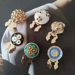 Button Cover for Shirt Decorative Cover Cufflinks Button Flower Clip Button LSCB1236