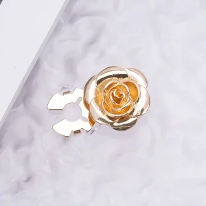 Button Factory Fashion Flower Zinc Alloy Button Cover Pearl Rhinestone Diamond Rectangle Star Mushroom Logo Decorative