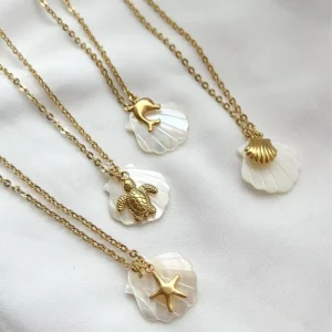 CE Certification Conch Shell Pendant Tarnish Free Necklace Resistant to Rust and Corrosion