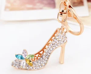 CH446 New Style Shoe Key Chains Fashion Rhinestones Key Chain Jewelry