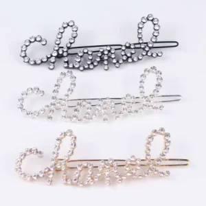CUSTOM Fantastic Diamond English Letter Rhinestones Words Pin Brooch DIY Capital Name Diamond Brooches for Women