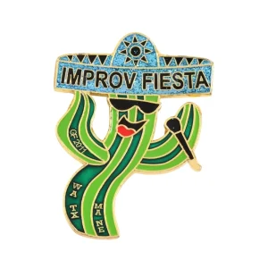 Cactus Backpack Decoration Custom Metal Badge Enamel for Gold Plated Casting Cultural Souvenir