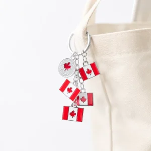 Canada 5 Charms Keyring Country Flag Keychain