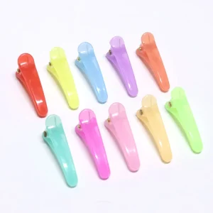 Candy Bangs Hair Side Clips 3.5cm Diy Handmade Plastic Duckbill Clips Kids Hairpins Headpiece Accessory