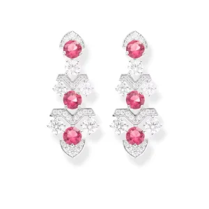 Candy Colored Zirconia Earrings for Women Brass Micro Inlay Craftsmanship Commemorative Day Gift