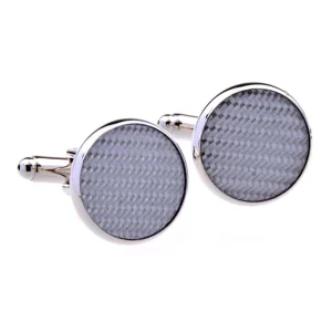 Carbon Fiber Brass Elegant Cufflinks Custom Men Suit Shirt Fashion Accessory Wedding Tuxedo Trendy Jewelry Gift Set