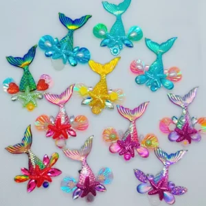 Carnival Stars Sparkling Crystal Mermaid Face Sticker Gem Mask Dark Pink Princess Flower Gold Pink Face Gem