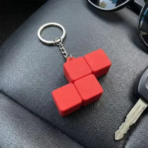 Cartoon 3D PVC Soft Double Sided UV Printed Lightweight Waterproof Durable Keychain for Bags & Cars