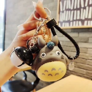 Cartoon 3D Totoroed Key Chain Doll Bell Keychain Ring Bag Pendant Gift Blind Box Totoroed Keychain