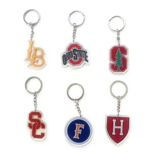 Cartoon Acrylic Keychain Custom Keyring Plastic Key Chain Acrylic Charms Epoxy Custom Acrylic Keychain Clear