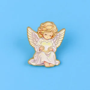 Cartoon Angle Men Women’s Brooch Lapel Pins Backpack Cute Plated Zinc Alloy Pins Briefcase Badges Jewelry Accessories