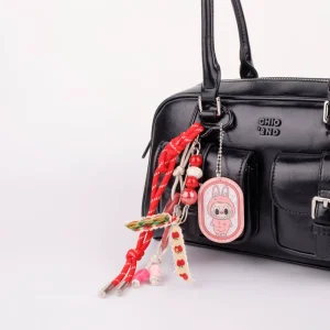 Cartoon Creative Decorative Handbag Bag Purse Charm Accessory Pendant Powerpuff Girls Keychain Phone Chain