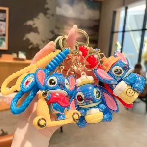 Cartoon Electroplated Funny Stitch Zootopia Figurine Cute Toy Colorful Figurine Exquisite Car Bag Pendant Small Gift