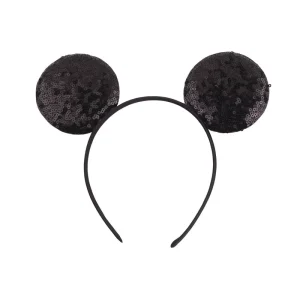 Cartoon Embroidery Effect Rainbow and Multiple Colors Two Sides Sequins Cute Ear Party Costume Ball Headbands