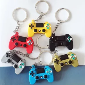 Cartoon Game Controller Keychain Creative Silicone Pendant Backpack Bag Charm Accessory