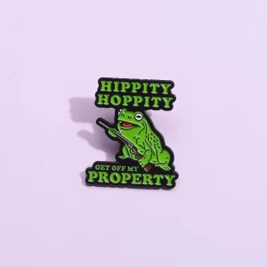 Cartoon Green Frog with Gun Alloy Drip Enamel Brooch Pin Stylish for Lapel Pin for Graduation Enhances Clothing Accessories