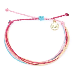 Certified Good Vibes DIY Custom Gold Plated Waterproof Men’s Cancer Awareness Adjustable Bracelet Nickel Bangle