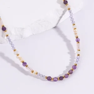 Charm Beads Crystal Pearl Accessories Natural Stone Beaded Women Fashion Necklaces Jewelry for Gift Party