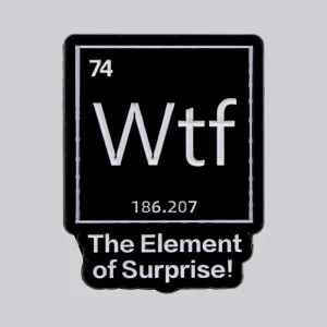 Chemical Element 74 Enamel Pins Women’s Brooches Men Lapel Pins Badge on Backpack Costume Accessories Jewelry Student Gifts