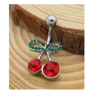 Cherry Belly Ring Navel Piercing for Women Body Jewelry Surgical Steel Body Jewelry for Women Men