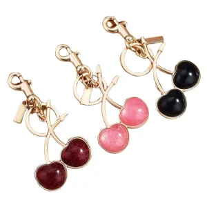 Cherry Keychain Bag Charm Simulated Fruit Bag Pendant Cute Decoration Gift for Girls