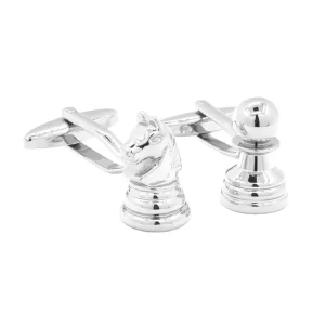Chess Horse Game Design Novelty Cufflinks Custom Mens Suit Shirt Fashion Accessory Wedding Tuxedo Trendy Jewelry Gift