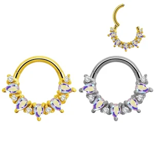 Children’s Classic Fashion Piercing 316L Stainless Steel Zircon Nose Ring Body Jewelry Wedding Gift