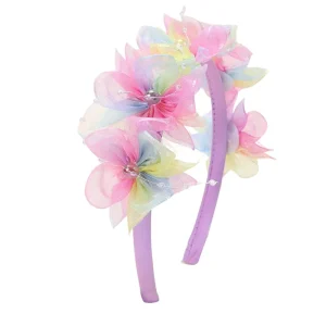 Children’s Hairband Letter Accessories Little Girl Cambered Fairy Flower Crown Crystal 14 cm Waterproof Elegant Gift