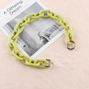 Children’s Removable Acrylic Chain Keychain Colorful Keyring With Girl Bag Charms for Weddings Parties
