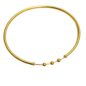 Children’s Trendy Fashion Design Real Au750 Pure Gold 18k Gold Bangles Bracelets