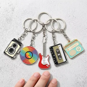 China Factory Custom Zinc Alloy Metal Travel Country Souvenir Keychain for Italy