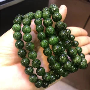China Factory Natural Diopside 8mm 10mm 12mm Bracelet Women’s Fashion Crystal Jewelry Birthday Gift