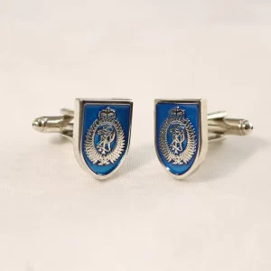 China Fashion Design Brass Die Casting Metal Transparent Custom Cufflinks with Silk Screen Printing for Men