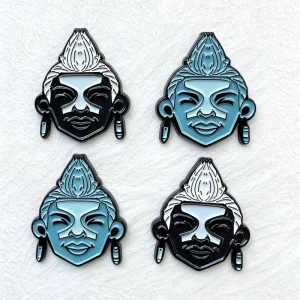 China Manufacturer Custom Free Logo Metal Lapel Hat Pin Dye Black Soft Enamel Pin Badge