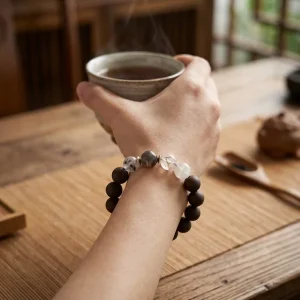 Chinese Scent Bead Ball Trendy Religious Prayer Incense Wrist Bracelet Handmade Mixed Compound