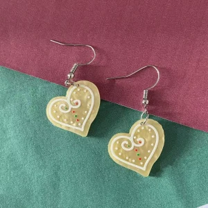 Christmas Tree Reindeer Sleigh Gingerbread Man Christmas Stocking Gingerbread House Pendant Acrylic Dangle Earrings Jewelry