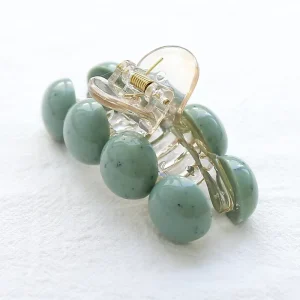 Chunky Colorful Acrylic Nylon Dome Sexy Hair Claw Clips for Women and Kids in Pastel Fashion Jewelry