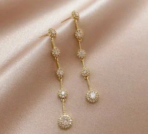 Classic Exquisite Simple Long Earrings Versatile Earrings Female Jewelry