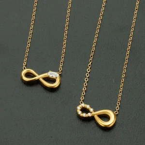 Classic Gold Plated Titanium Steel Jewelry Necklace Fashionable Waterproof Design with Glowing Pendant Link Chain Necklace