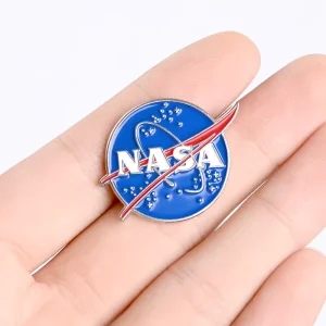 Classic NASA Alloy Lapel Pin Astronaut Space Theme Fashion Accessory