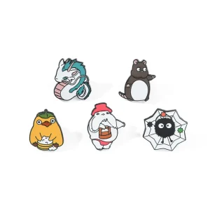 Classic Studio Ghibli Brooch Cartoon Anime Alloy Badge Gift Spirited Away Enamel Pin