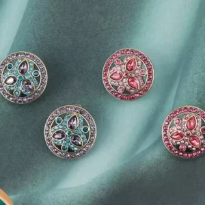 Classic Women Girls Fashion Elegant Lady Vintage Bracelet Ring Crystal Jewelry Necklace Earrings Ear Clip