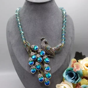 Classic Women Girls Fashion Elegant Lady Vintage Bracelet Ring Crystal Jewelry Necklace Earrings Ear Clip