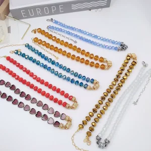 Classic Women Girls Fashion Elegant Lady Vintage bracelet ring Crystal Jewelry Necklace Earrings Ear Clip